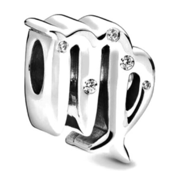 Sterling Silver Sparkling Astrology Zodiac Charm - Picture 4 of 13